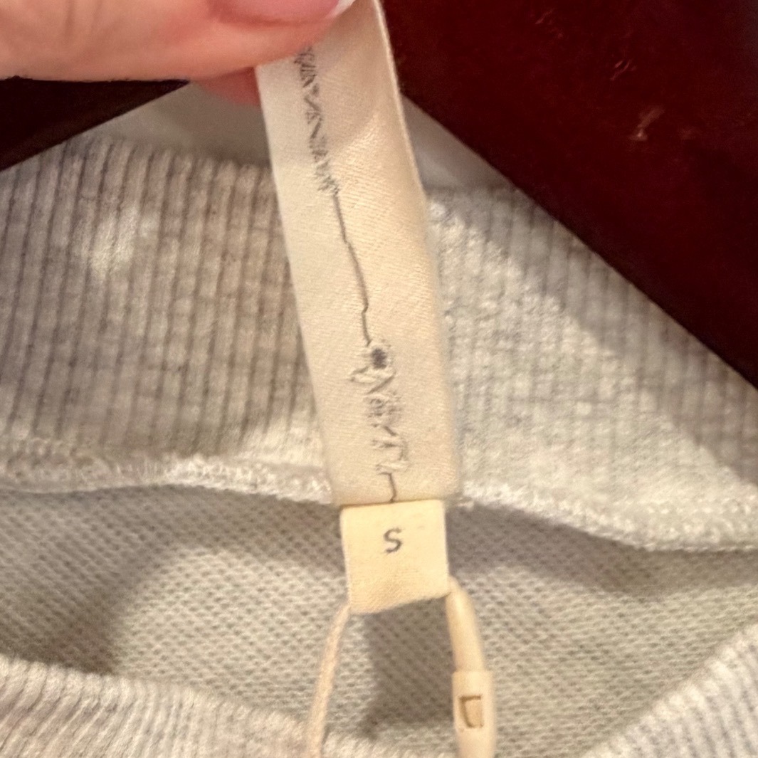 Nap Loungewear Women Gray Heathered Mock Neck Pocket Sweatshirt 21r10tp109 Small — image 3 of 8